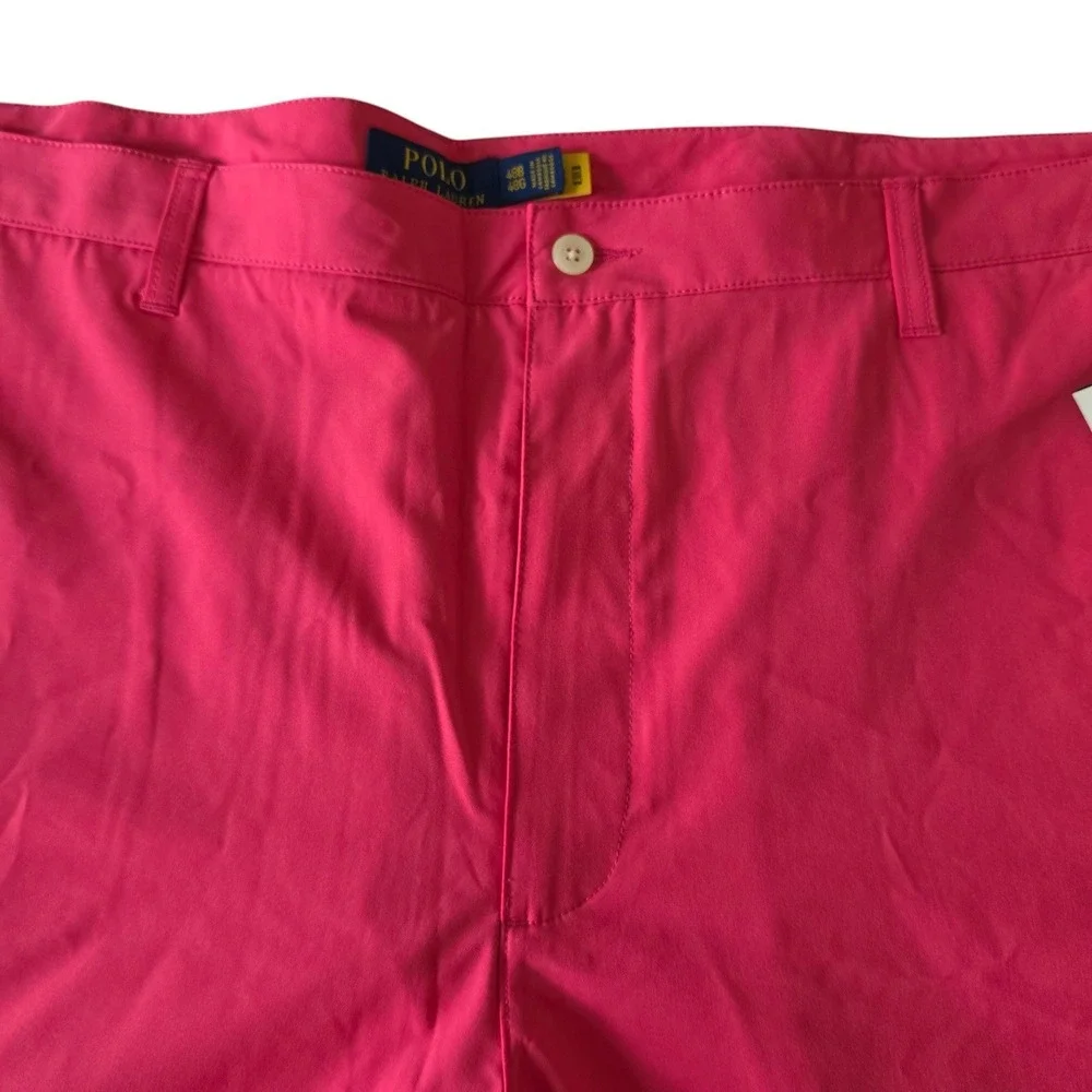 Polo Ralph Lauren Mens Performance Golf Shorts Pink Stretch Big & Tall‎ 48B